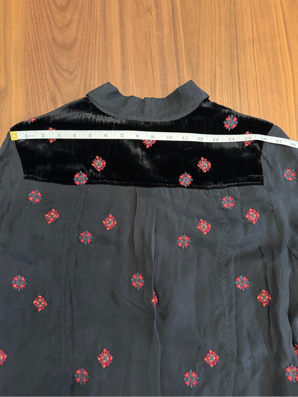 Johnny Was - Western Embroidered Button-Down Shirt with Velvet Yoke - Picture 13 of 15